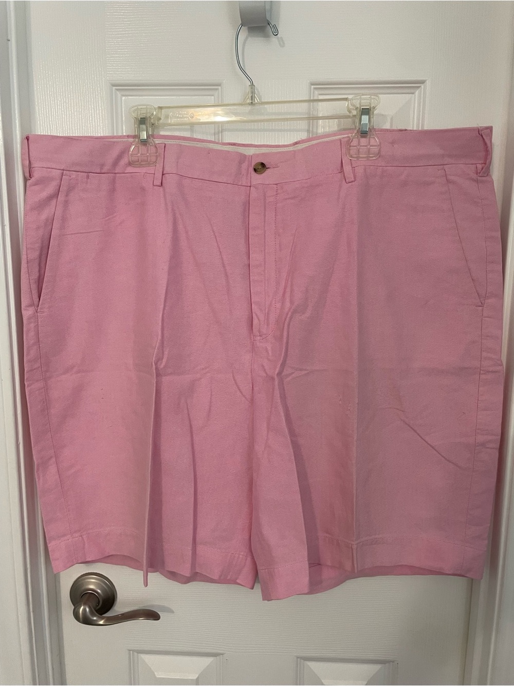 Polo by Ralph Lauren Men's Pink Flat-Front Shorts Sive 42